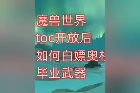 魔兽世界toc开放后，如何白嫖奥杜尔毕业装备 #魔兽世界怀旧服