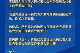 广西壮族自治区人大常委会通过一批人事任免视频封面