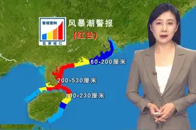 超强台风“摩羯”继续影响对我国产生影响，发布风暴潮、海浪“双红”警报。#超强台风摩羯 #海况天天报视频封面
