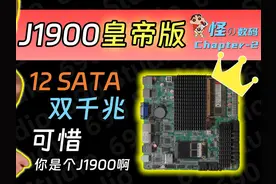 NAS神板？！J1900皇帝版居然有12个SATA接口！