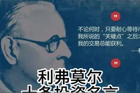 利弗莫尔：十条投资名言。无论何时，只有有耐心就会有机会！视频封面