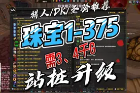 魔兽世界WLK怀旧服珠宝加工1-375极速站桩升级猎人必学视频封面