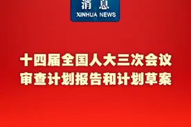 新华社消息｜十四届全国人大三次会议审查计划报告和计划草案视频封面