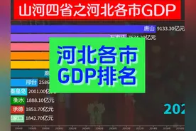 河北即将出现万亿城市，各市历年GDP对比，唐山石家庄双雄并立视频封面