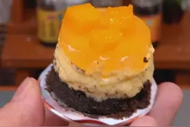 复刻网络热门“邪修”美食芒果慕斯蛋糕！ #芒果慕斯