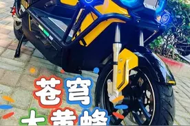 台铃苍穹酷版大黄蜂电动车评测，颜值巅峰气场强大，电摩真的霸气视频封面