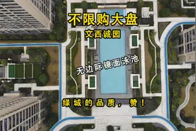 青山湖科技城管委会旁，拥有无边际镜面泳池的绿城文西诚园视频封面