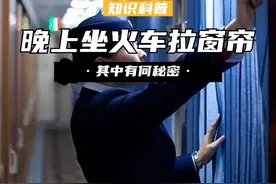 火车上的秘密，为什么晚上坐火车时，乘务员会强行拉上窗帘？ （1）#火车 #乘务员 #揭秘 #涨知识