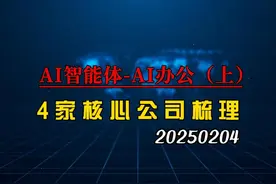 深度梳理AI智能体-AI办公4家核心企业（上） #deepseek #AI智能体视频封面