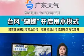 【台风“蝴蝶”将甩水广东！】未来几天，我省将长时间维持在台风环流的右半圆，也就是“危险半圆”，易形成强降水暴雨，尤其在#粤西 一带要重点防御暴雨灾害！#台风#台风蝴蝶 #停课