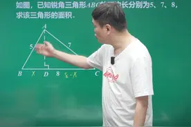 求三角形面积，会海伦公式就能秒解#初中数学 #朱韬讲数学 #数学思维 @DOU+小助手视频封面