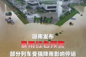 新华社消息｜湖南发布暴雨红色预警 部分列车受强降雨影响停运视频封面