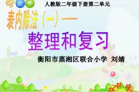 人教版二年级数学下册表内除法（一）《整理和复习》湖南省-刘老视频封面