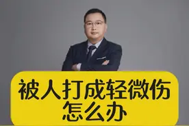 被人打成轻微伤怎么办？ #刑事辩护 #律师 #法律咨询视频封面