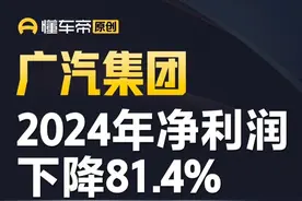 广汽集团2024年净利润下降81.4% #广汽集团 #广汽 #快讯视频封面