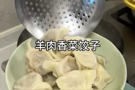 真没想到～羊肉香菜馅儿的饺子，味道真的巨香！ 皮薄馅大，鲜嫩多汁，喜欢吃羊肉和香菜的，一定要试一试～#饺子🥟 #羊肉香菜饺子#怎么调肉馅饺子 #抖音美食推荐官视频封面