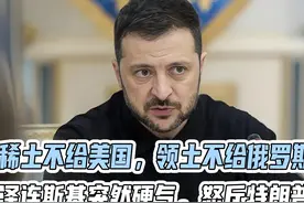 稀土不给美国，领土不给俄罗斯！泽连斯基突然硬气，怒斥特朗普视频封面