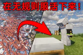 我的世界：我能否在无规则服活下来！并且建筑新基地？ #我的世界