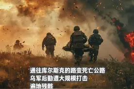 通往库尔斯克的路变死亡公路，乌军后勤遭大规模打击，遍地残骸视频封面