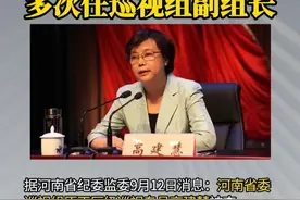 省纪委通报，正厅级高建慧落马！多次任巡视组副组长 #权威发布 #河南