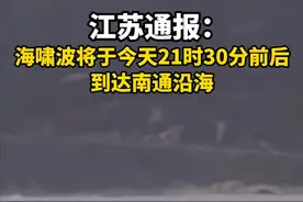 根据自然资源部最新海啸预警信息，海啸波将于7月30日21时30分前后到达江苏南通沿海，波高为20厘米左右。目前，台风“竹节草”正在浙江省境内移动，预计将在江苏南通沿海地区引发100厘米左右的风暴增水。海啸与台风双重灾害影响，沿海地区务必高度警惕，做好防灾减灾工作。（人民网江苏）