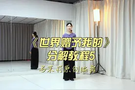 《世界赠予我的》分解教程5 #马茉莉原创编舞视频封面