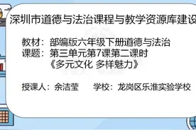 新人教道法6下-《多元文化 多样魅力》第二课时视频封面