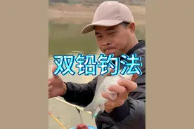 #钓鱼人章生 冬天想要在自然水域钓好大板鲫，你一定要试试双铅钓法！！#双铅钓法 #双铅调漂方法 #野钓大板鲫视频封面