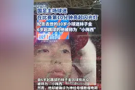感动！国足主场球迷在比赛第10分钟亮起闪光灯，纪念去世小球迷林子金视频封面