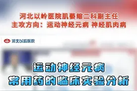 运动神经元病常用药的临床实验分析#运动神经元病 #渐冻症 #河北以岭医院 #渐冻症医生潘朝视频封面