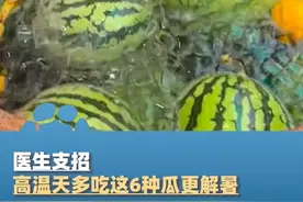 医生支招高温天多吃这6种瓜更解暑#大象主播说视频封面