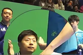 三比零光速下班！#坐在场下的马龙一直在为王楚钦鼓掌 #比赛现场  有被相互奔赴的“龙头”感动到（记者：赵晨琰）#马龙 #王楚钦 #国乒视频封面