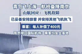 山航回应SC4667航班备降南京机场（红星新闻、钱江晚报） #飞机 #山东航空 #航班 #旅游