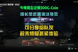 PUBG成长型武器淘汰画面现在可分享给队友。