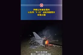 伊朗公布被击落的以色列“F-35”战机残骸照片，却是AI图