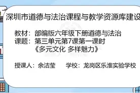 新人教道法6下-《多元文化 多样魅力》第一课时视频封面