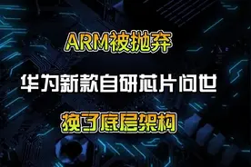 ARM被抛弃？华为新款自研芯片问世，换了底层架构 ARM被抛弃