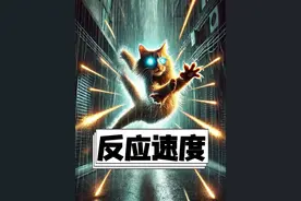 原来猫的反应速度，比你眨眼还快！ #涨知识 #动物