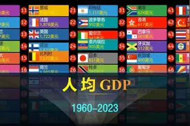 全球人均GDP排行TOP50，中国网友信心十足！ #数据可视化 #gdp视频封面