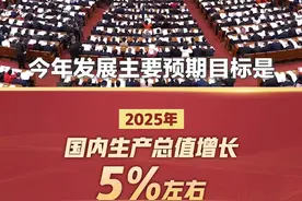 2025年发展主要预期目标：国内生产总值增长5%左右。（央视新闻）#2025全国两会视频封面