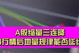 A 股缩量三连降 “924 行情”后地量规律能否延续？