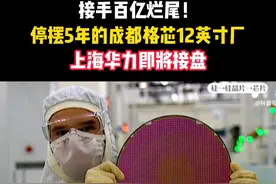接手百亿烂尾！停摆5年的成都格芯12英寸厂，上海华力即将接盘#芯片厂 #成都格芯 #半导体芯片 #国产芯片视频封面