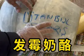 发霉奶酪，是蓝纹奶酪的一种，味道独特 #发霉奶酪 #科普 #涨知识视频封面