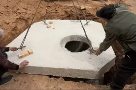 记录农村化粪池和蓄水池的建造过程，猜猜造价多少？ #农村盖房 #农村自建房