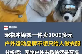 宠物冲锋衣一件卖1000多元？户外运动品牌不想只给人做衣服，分析师：“相对于人类户外市场，宠物户外市场依然是蓝海”。视频封面
