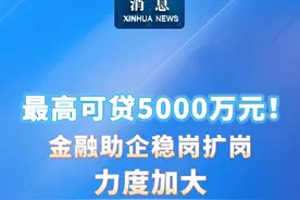 新华社消息｜最高可贷5000万元！金融助企稳岗扩岗力度加大视频封面