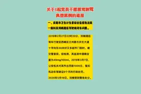 庆阳市纪委监委通报5起党员干部酒驾醉驾典型案例。#遵纪守法 #酒驾 视频封面