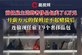 前任雇主送的奢侈品包卖了6万元，月薪万元的保姆还不起赌债后，连偷现任雇主9个奢侈品包视频封面