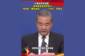 #王毅 谈科技创新： 暴风雨最猛烈的地方 恰恰是“哪吒闹海”、“一飞冲天”的舞台视频封面