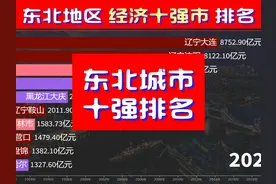 东北地区城市经济排名，辽宁占据5席，大连沈阳双双突破8千亿视频封面